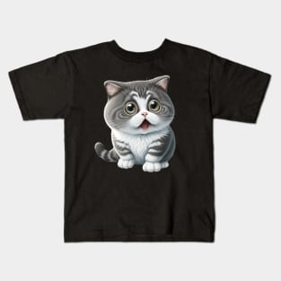 Stunned Cat Kids T-Shirt